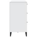 Miniatyrbilde 6 av 11: vidaXL Skjenk VIKEN hvit 80x40x80 cm konstruert tre
