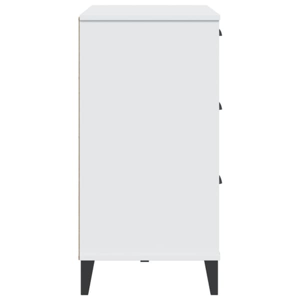vidaXL Skjenk VIKEN hvit 80x40x80 cm konstruert tre