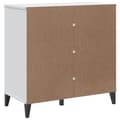 Miniatyrbilde 7 av 11: vidaXL Skjenk VIKEN hvit 80x40x80 cm konstruert tre