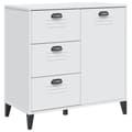 Miniatyrbilde 1 av 11: vidaXL Skjenk VIKEN hvit 80x40x80 cm konstruert tre