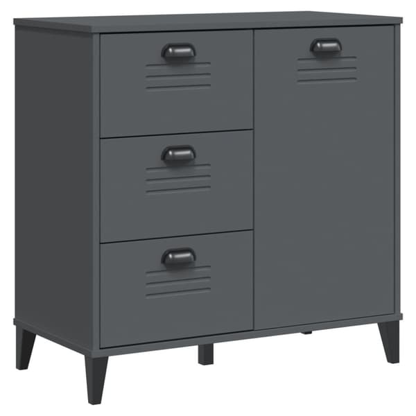 vidaXL Skjenk VIKEN antrasitt grå 80x40x80 cm konstruert tre