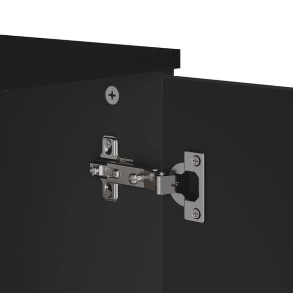 vidaXL Sidobord VIKEN svart 80x40x80 cm konstruerat trä