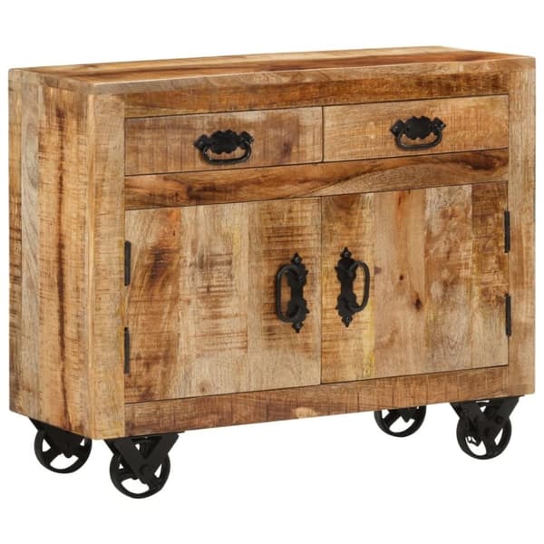 vidaXL Skänk 80x30x65 cm massivt grovt mangoträ