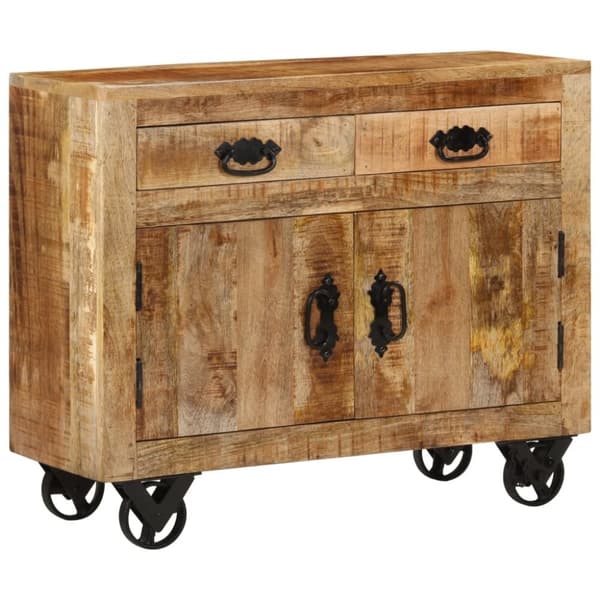 vidaXL Skänk 80x30x65 cm massivt grovt mangoträ