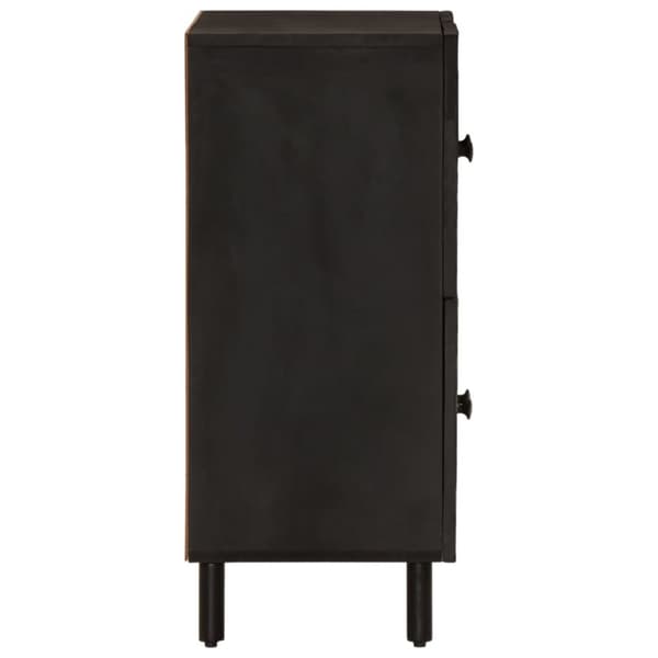 vidaXL skab 60x33x75 cm massivt mangotræ sort