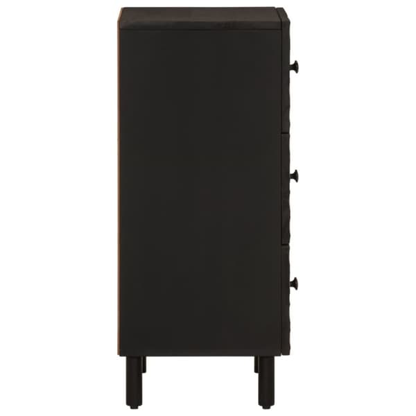 vidaXL skab 40x33x75 cm massivt mangotræ sort