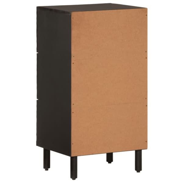 vidaXL skab 40x33x75 cm massivt mangotræ sort
