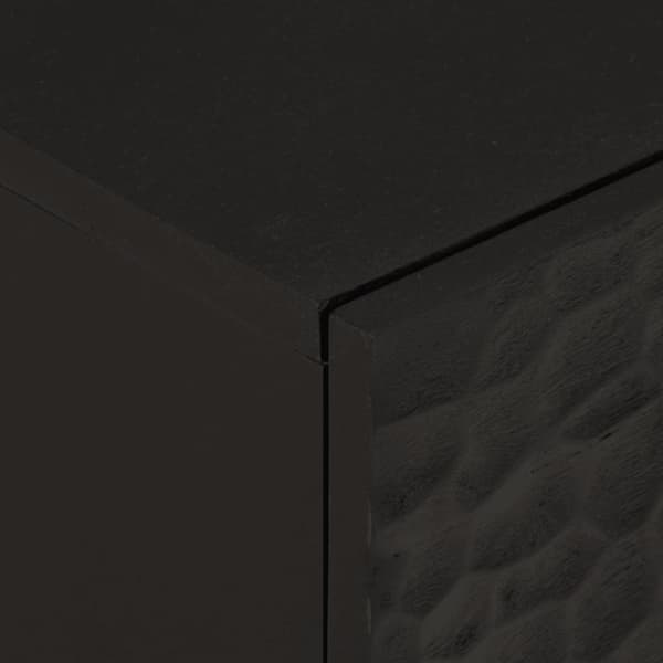 vidaXL skab 80x33x75 cm massivt mangotræ sort