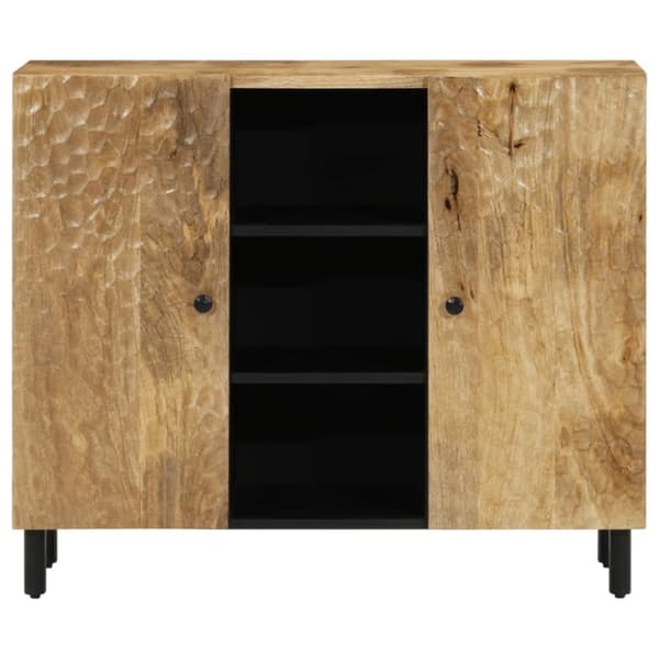 vidaXL Sidoskåp 90x33x75 cm massivt mangoträ