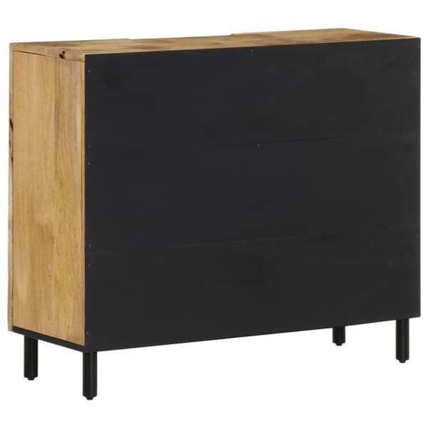 vidaXL Sidoskåp 90x33x75 cm massivt mangoträ