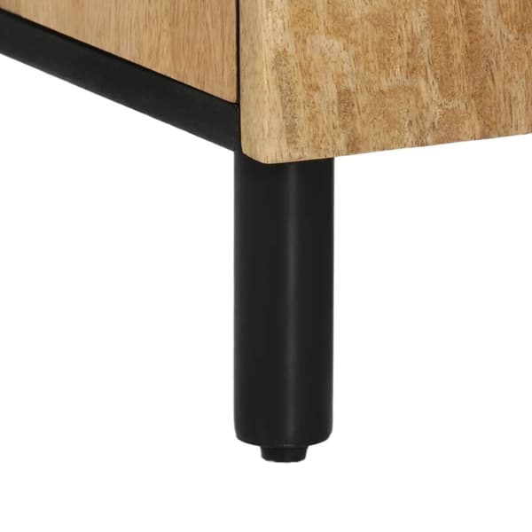 vidaXL Sidoskåp 90x33x75 cm massivt mangoträ