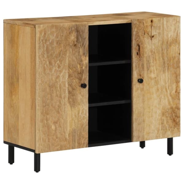 vidaXL skab 90x33x75 cm massivt mangotræ