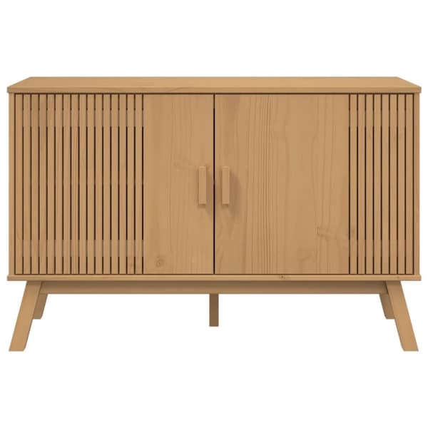 vidaXL Senkki OLDEN ruskea 114x43x73,5 cm täysi mänty