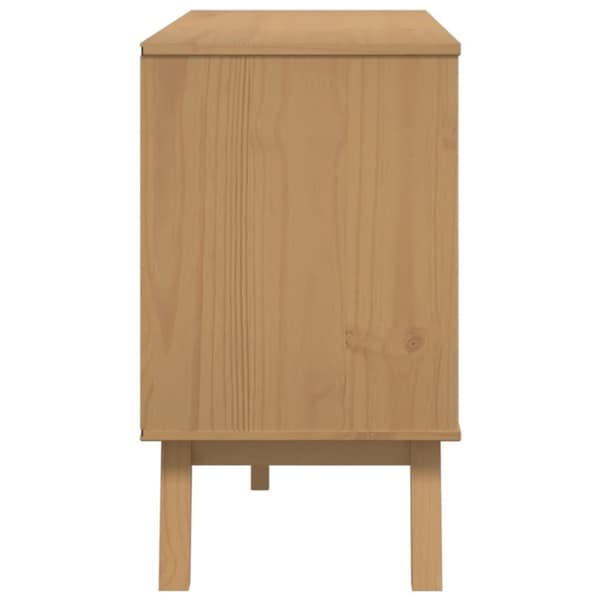 vidaXL Senkki OLDEN ruskea 114x43x73,5 cm täysi mänty