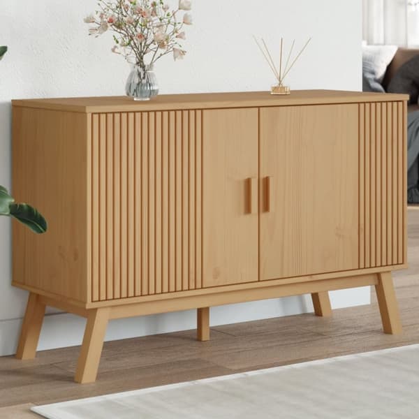 vidaXL Senkki OLDEN ruskea 114x43x73,5 cm täysi mänty