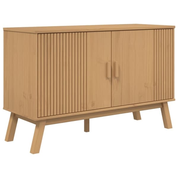 vidaXL Senkki OLDEN ruskea 114x43x73,5 cm täysi mänty