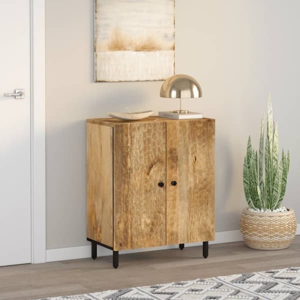vidaXL Sidoskåp 60x33x75 cm massivt mangoträ