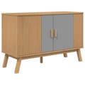 Pikkukuva 1 / 11: vidaXL Senkki OLDEN harmaa ja ruskea 114x43x73,5 cm täysi mänty
