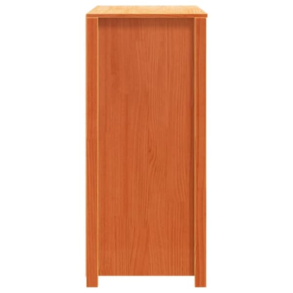 vidaXL Sideskap voksbrun 100x40x90 cm heltre furu