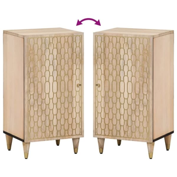 vidaXL skab 40x33x75 cm massivt mangotræ