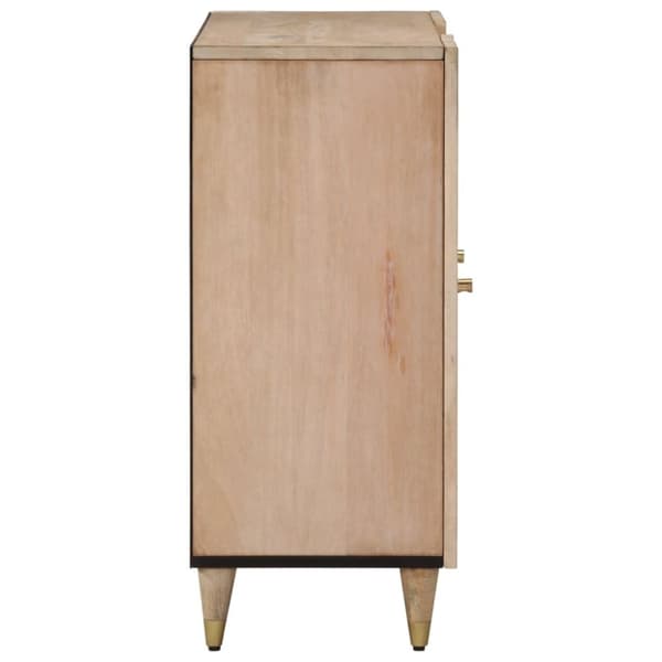 vidaXL skab 90x33x75 cm massivt mangotræ