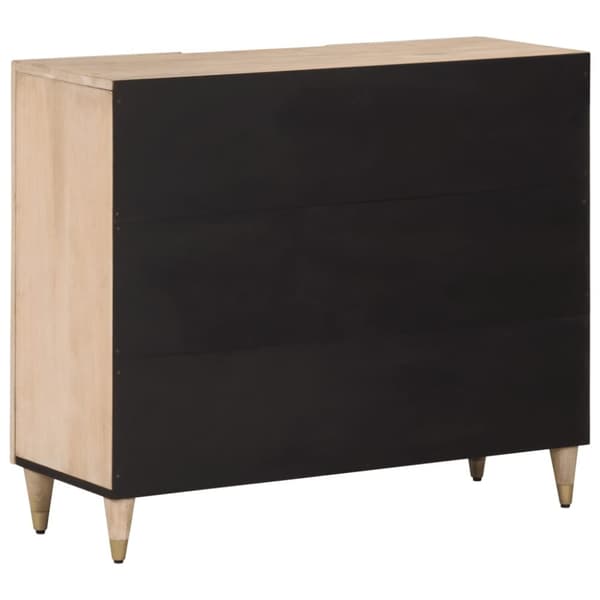 vidaXL skab 90x33x75 cm massivt mangotræ