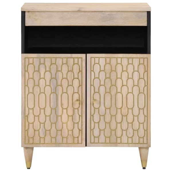 vidaXL Sideskap 60x33x75 cm heltre mango