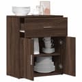 Miniatyrbilde 3 av 11: vidaXL Skjenk brun eik 60x31x70 cm konstruert tre