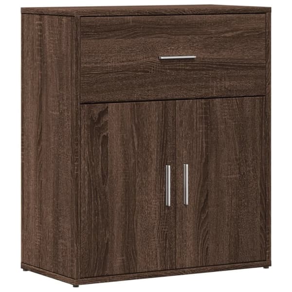 vidaXL Skjenk brun eik 60x31x70 cm konstruert tre