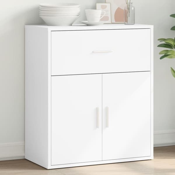 vidaXL Skjenk hvit 60x31x70 cm konstruert tre