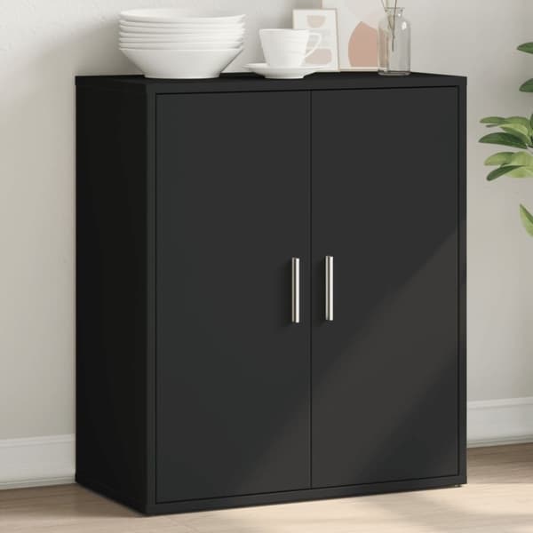 vidaXL Senkki musta 60x31x70 cm tekninen puu