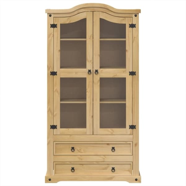 vidaXL Vitrine Corona 99x43x187 cm heltre furu