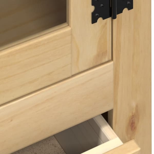 vidaXL Vitrine Corona 99x43x187 cm heltre furu
