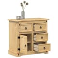 Miniatyrbilde 2 av 11: vidaXL Skjenk Corona 87x40x76 cm heltre furu