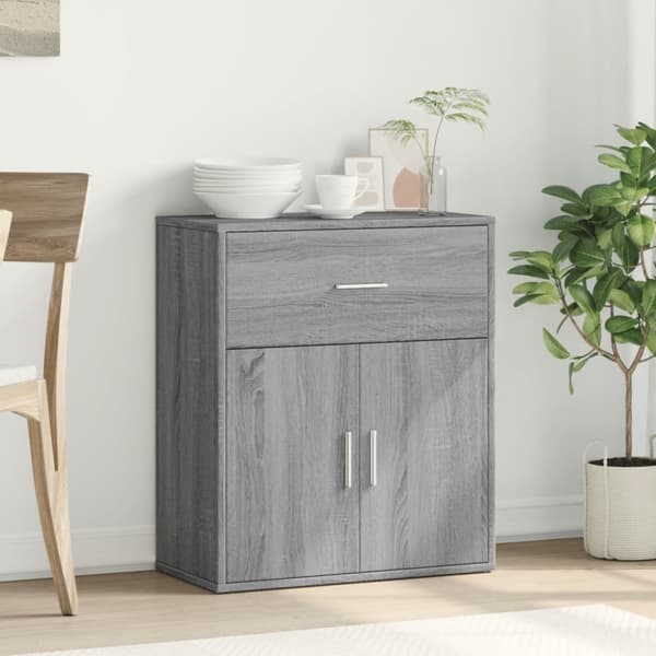 vidaXL skænk 60x31x70 cm konstrueret træ grå sonoma-eg