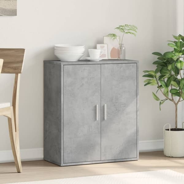 vidaXL Skjenk grå 60x31x70 cm konstruert tre