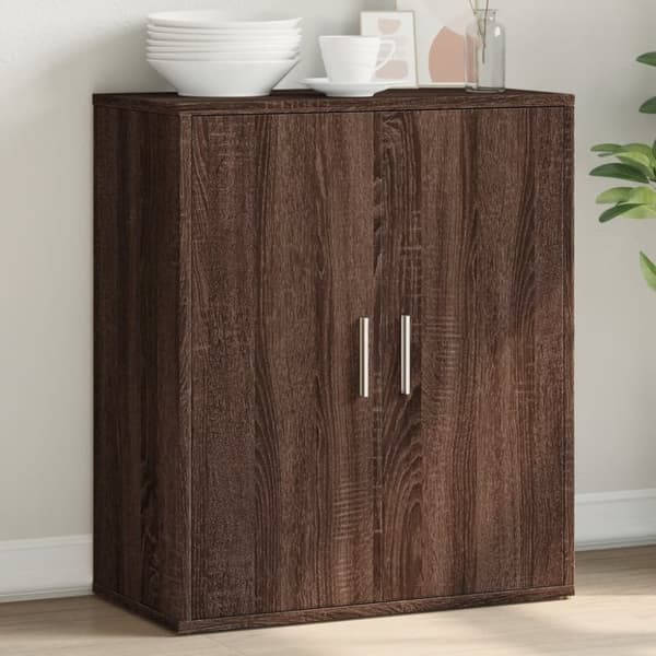 vidaXL skænk 60x31x70 cm konstrueret træ brun egetræsfarve
