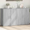 Pikkukuva 11 / 11: vidaXL Senkit 2 kpl harmaa Sonoma 60x31x70 cm tekninen puu