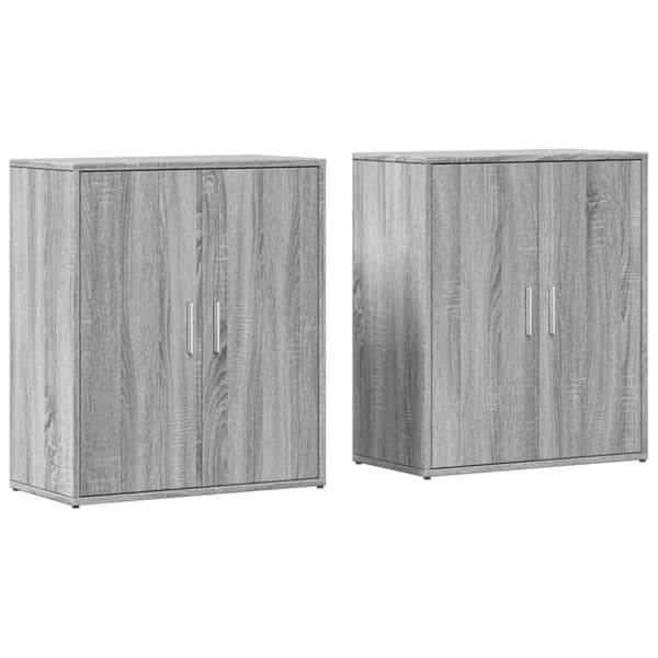 vidaXL Senkit 2 kpl harmaa Sonoma 60x31x70 cm tekninen puu