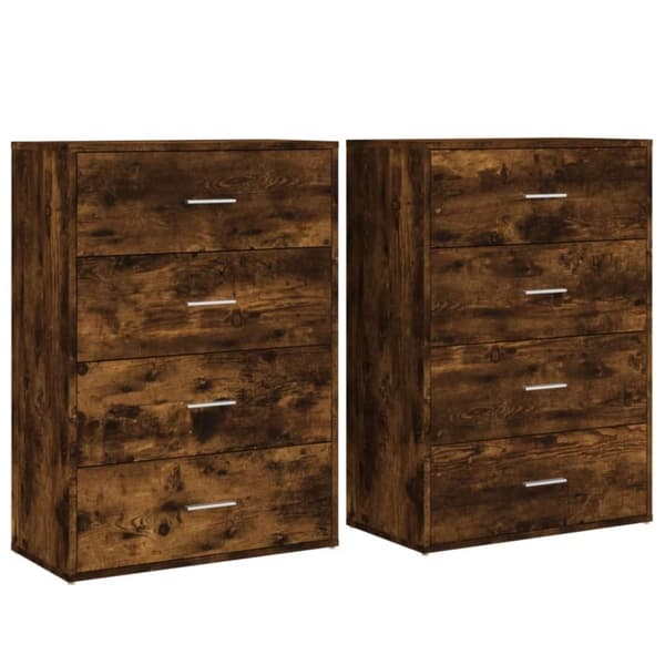 vidaXL Senkit 2 kpl savutammi 60x31x84 cm tekninen puu