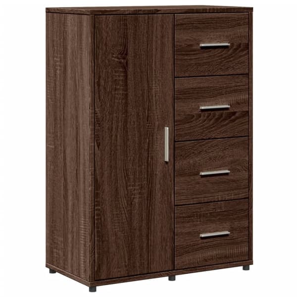 vidaXL kommoder 2 stk. 60x31x84 cm konstrueret træ brun egetræsfarve
