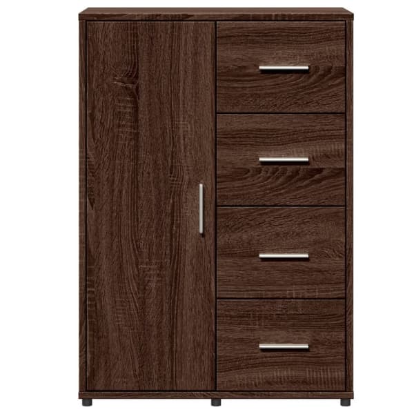 vidaXL kommoder 2 stk. 60x31x84 cm konstrueret træ brun egetræsfarve