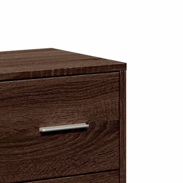 vidaXL kommoder 2 stk. 60x31x84 cm konstrueret træ brun egetræsfarve