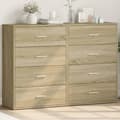 Miniatyrbilde 11 av 11: vidaXL Skjenker 2 stk sonoma eik 60x31x84 cm konstruert tre