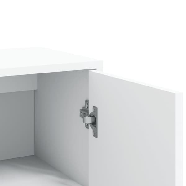 vidaXL kommoder 2 stk.. 60x31x84 cm konstrueret træ hvid