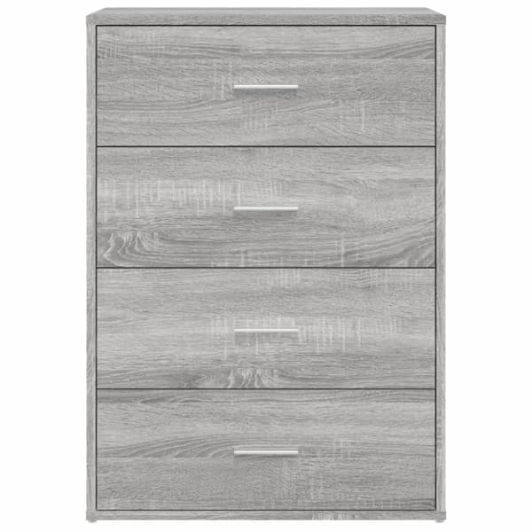 vidaXL kommoder 2 stk. 60x31x84 cm konstrueret træ grå sonoma-eg