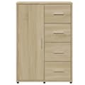 Miniatyrbilde 7 av 11: vidaXL Skjenker 2 stk sonoma eik 60x31x84 cm konstruert tre