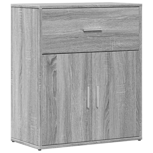 vidaXL skænke 2 stk. 60x31x70 cm konstrueret træ grå sonoma-eg