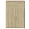 Miniatyrbilde 4 av 11: vidaXL Skjenker 2 sonoma eik 60x30x84 cm konstruert tre