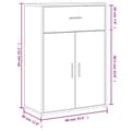 Miniatyrbilde 9 av 11: vidaXL Skjenker 2 sonoma eik 60x30x84 cm konstruert tre